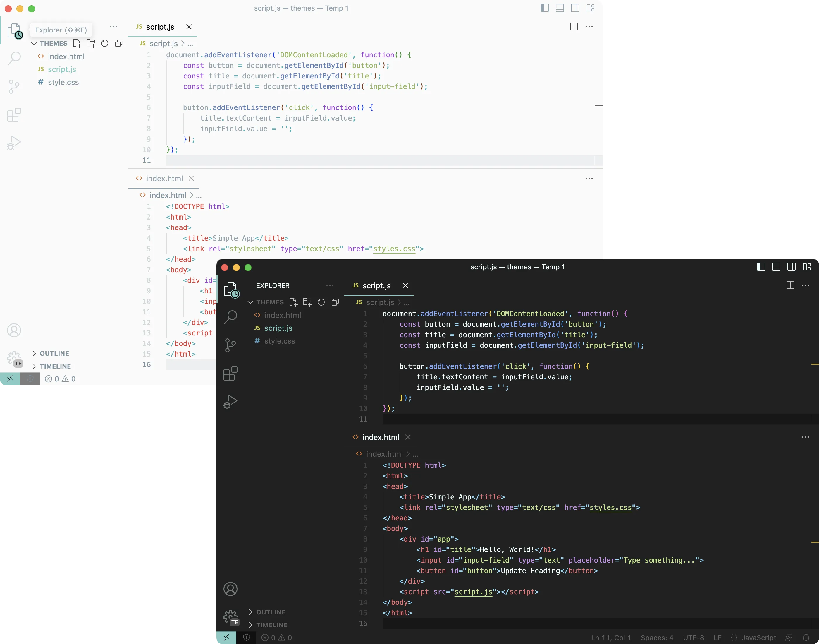 Material VSCode Theme