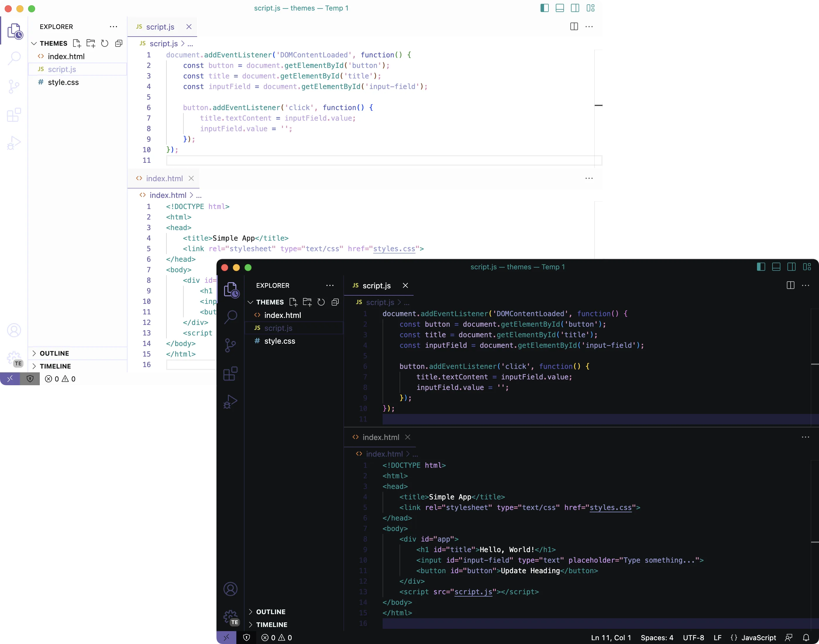 Minimal Wave VSCode Theme