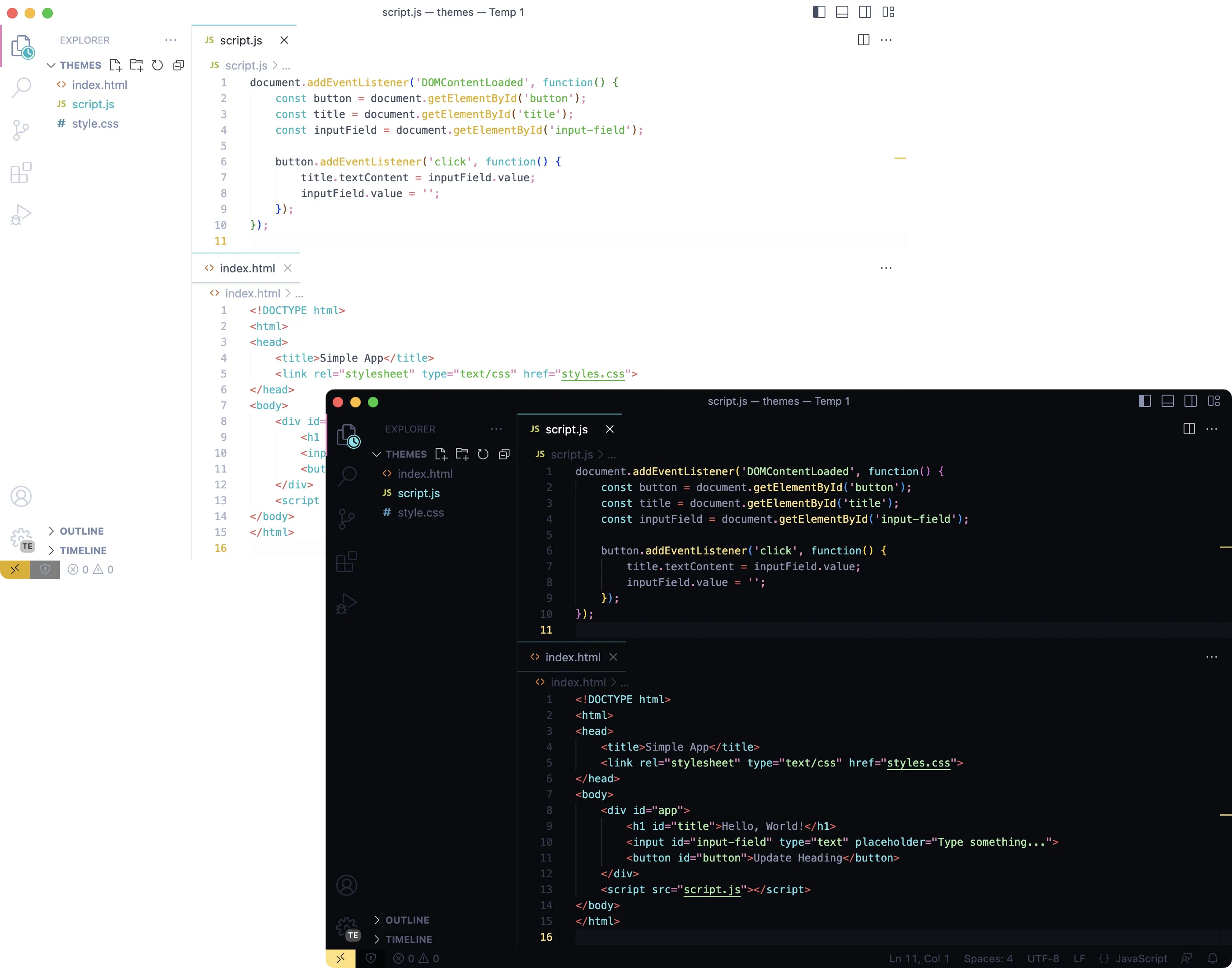 Moxer VSCode Theme