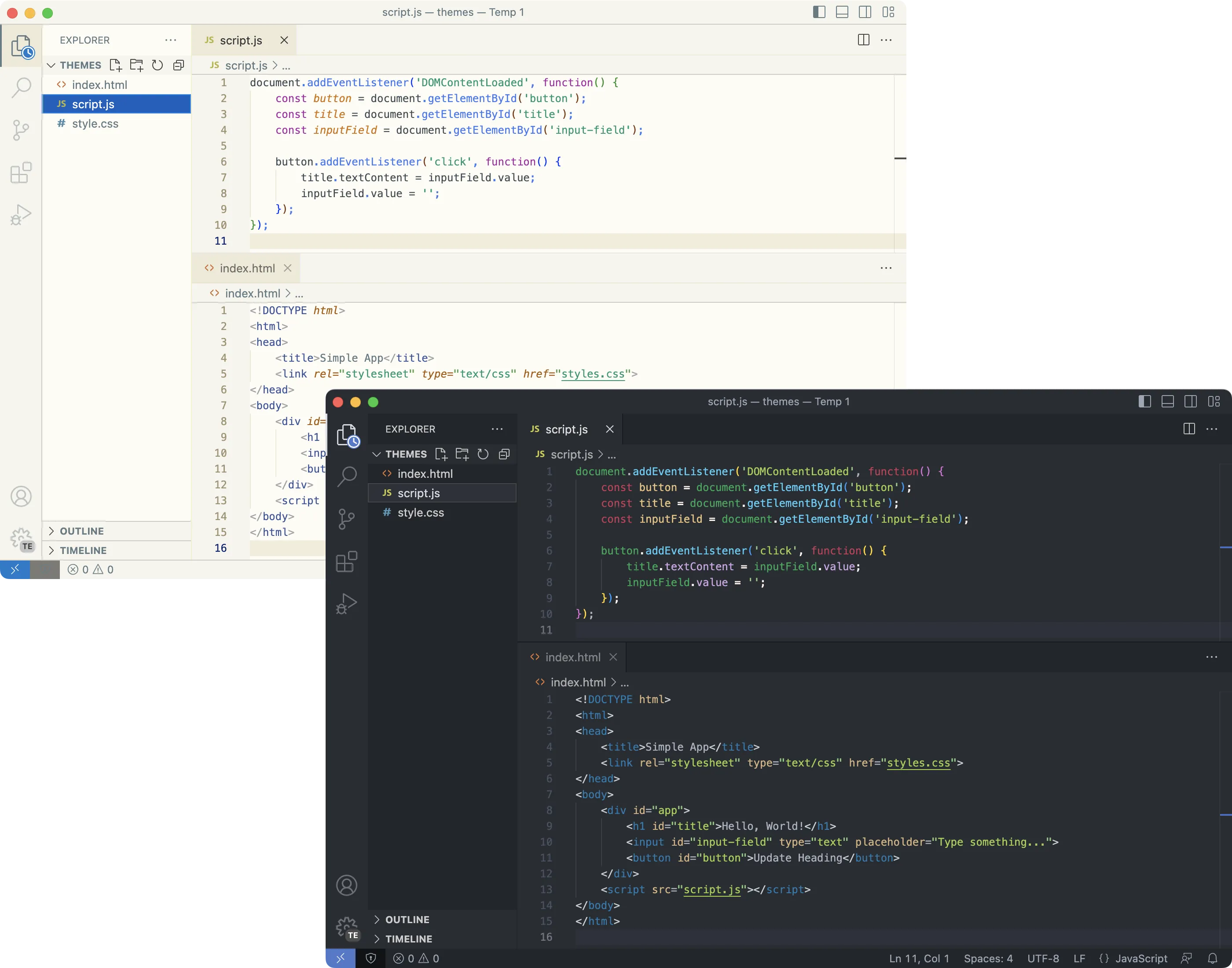 Relax Eyes VSCode Theme