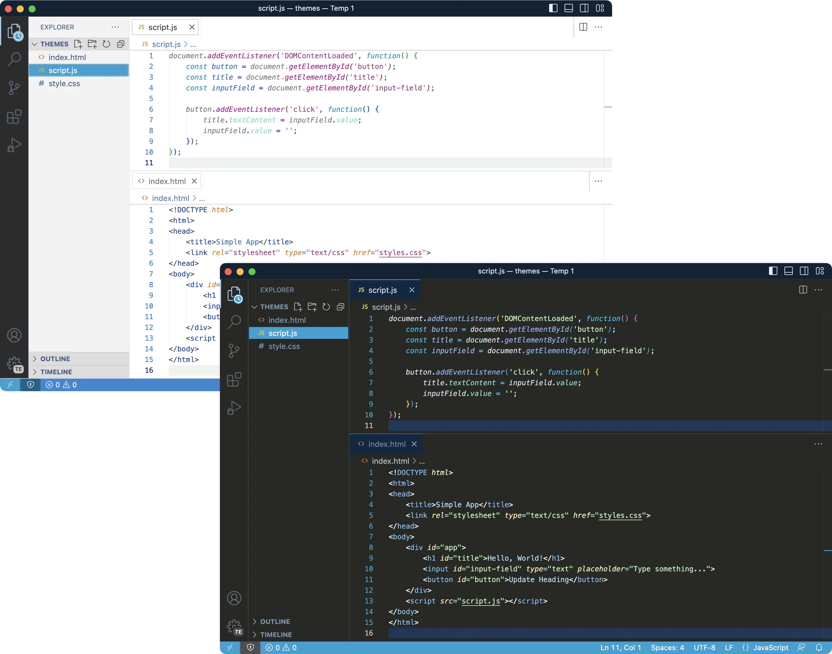 Winter is Coming VSCode Theme