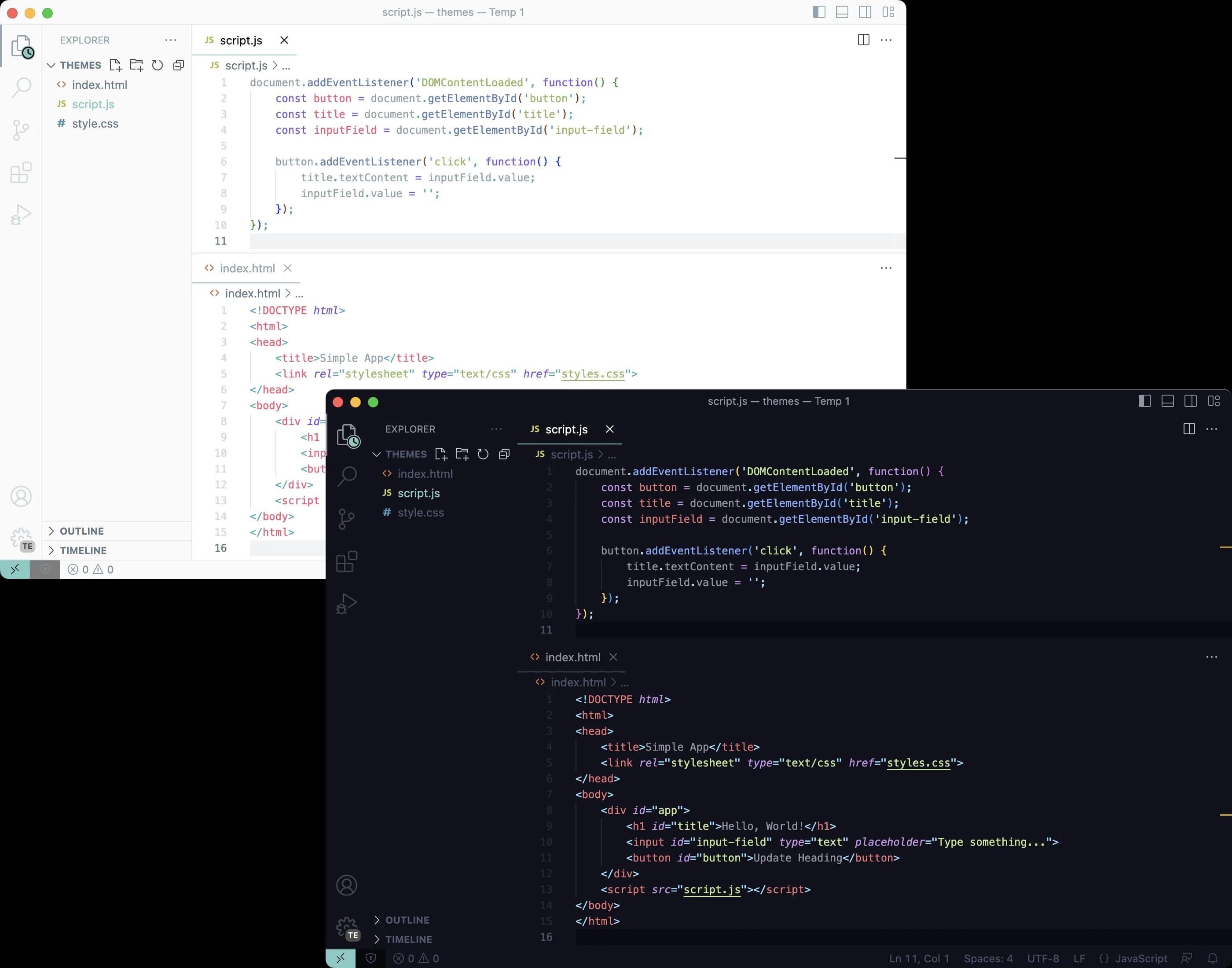 Community Material VSCode Theme
