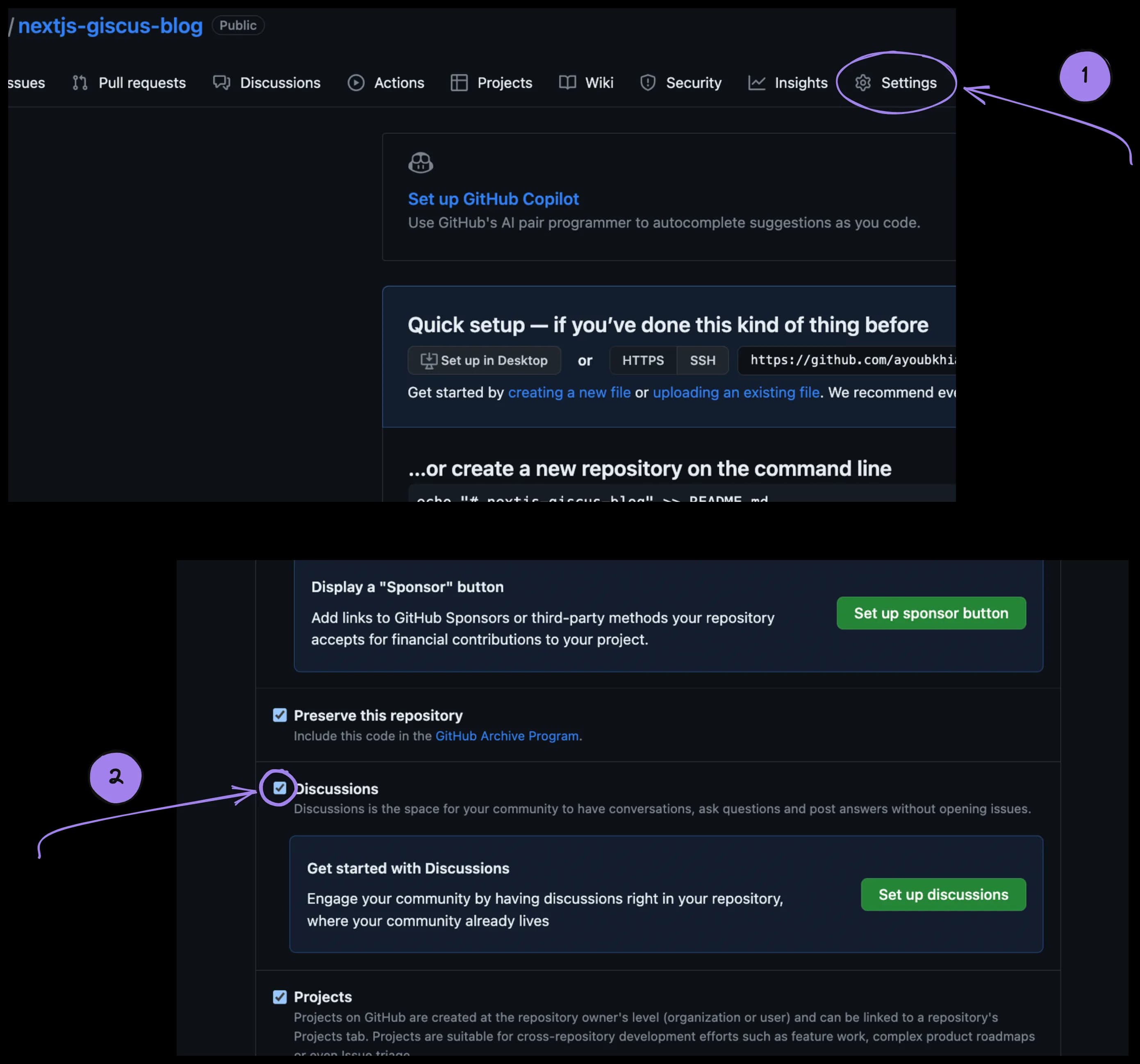 Enable GitHub Discussions