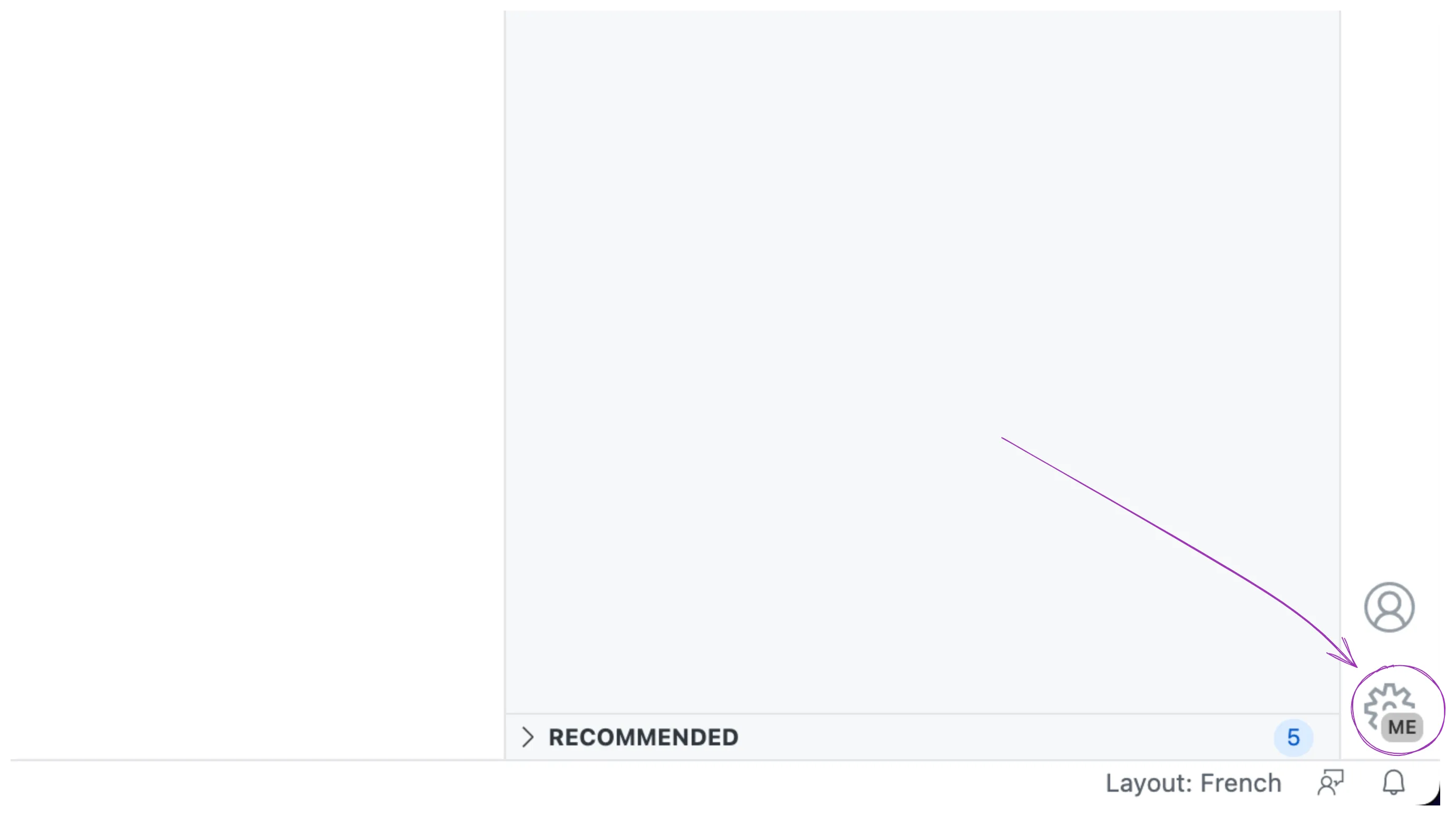 Identify the current profile in VSCode