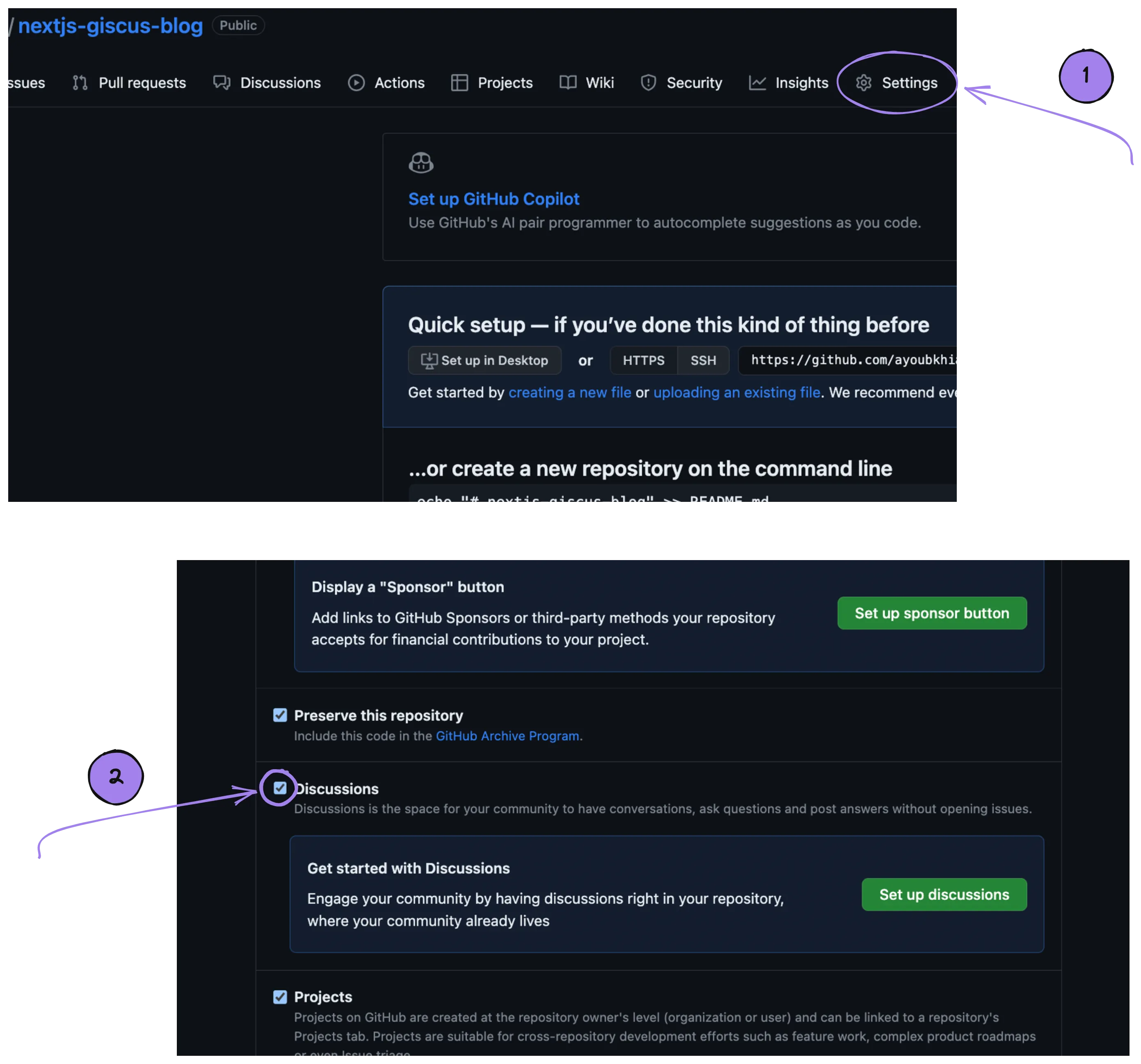 Enable GitHub Discussions