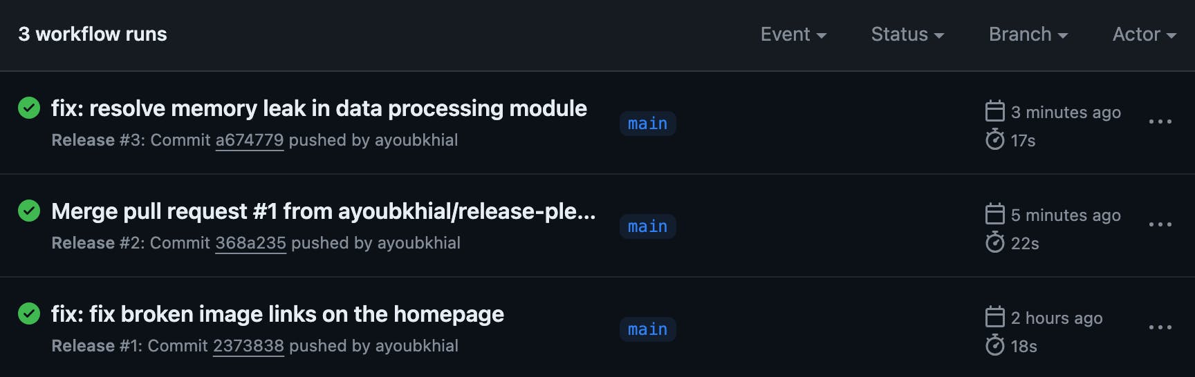 Screenshot showing the GitHub repository settings for configuring workflow permissions